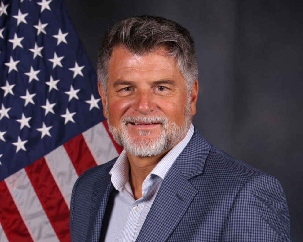 A man in a suit and tie.