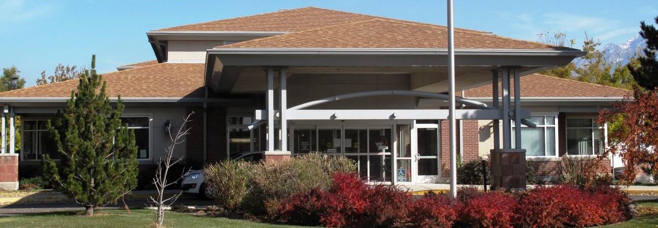 A house with a large front yard.