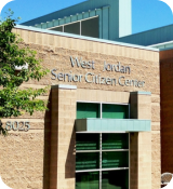 A building with a sign on it.