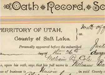 ERRiTORY or UTAH, G&unty Of appeared tee of busine» i' , •aid