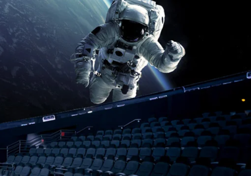 A person in a space suit.