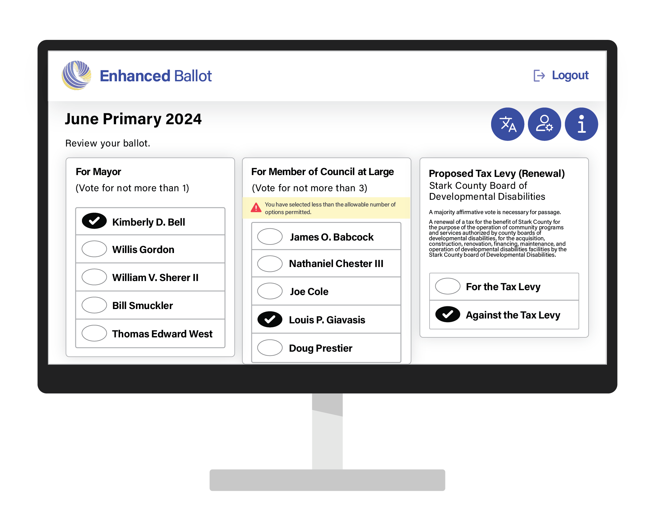 Graphical user interface.