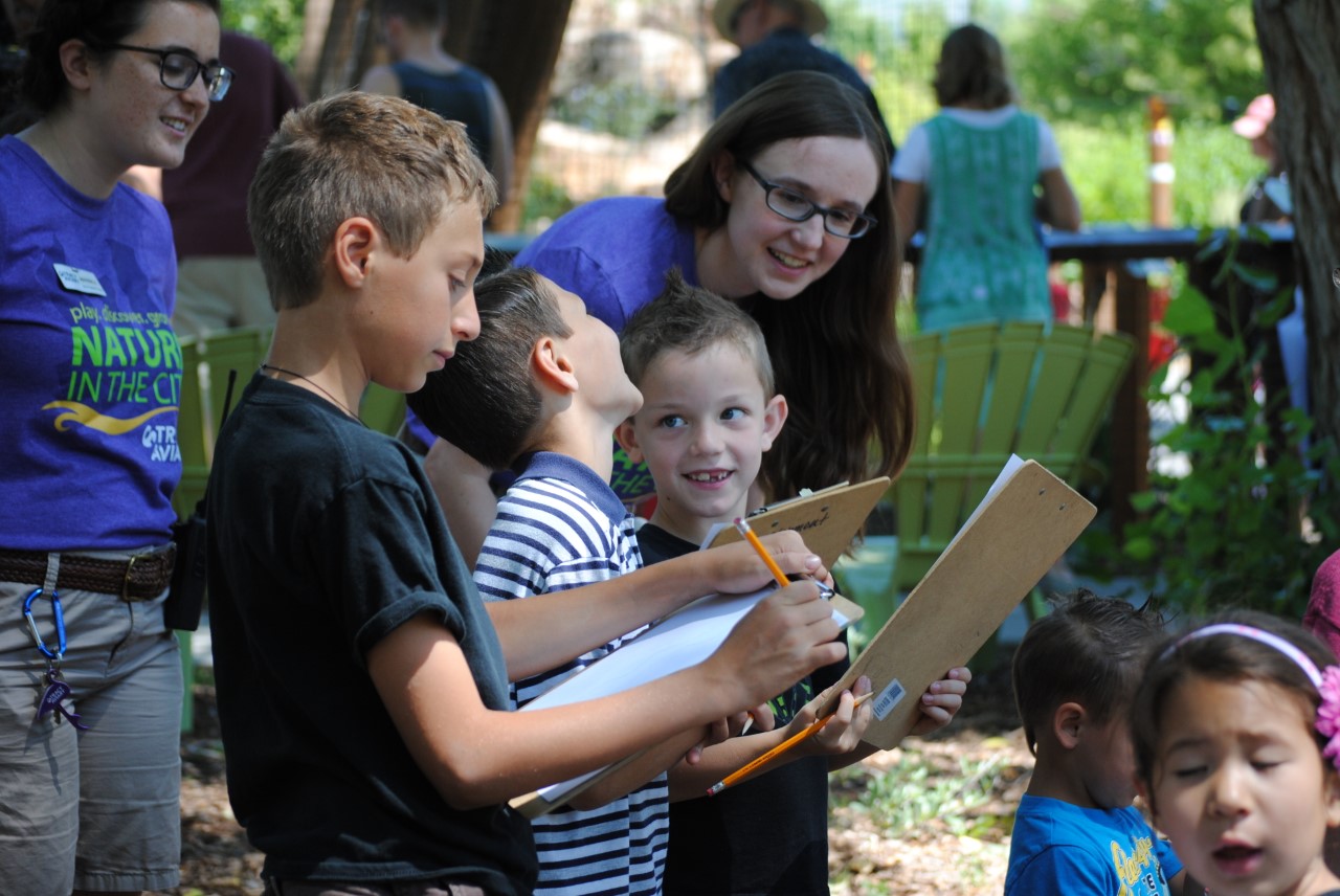 A group of people standing together.