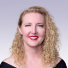 A woman with blonde hair.