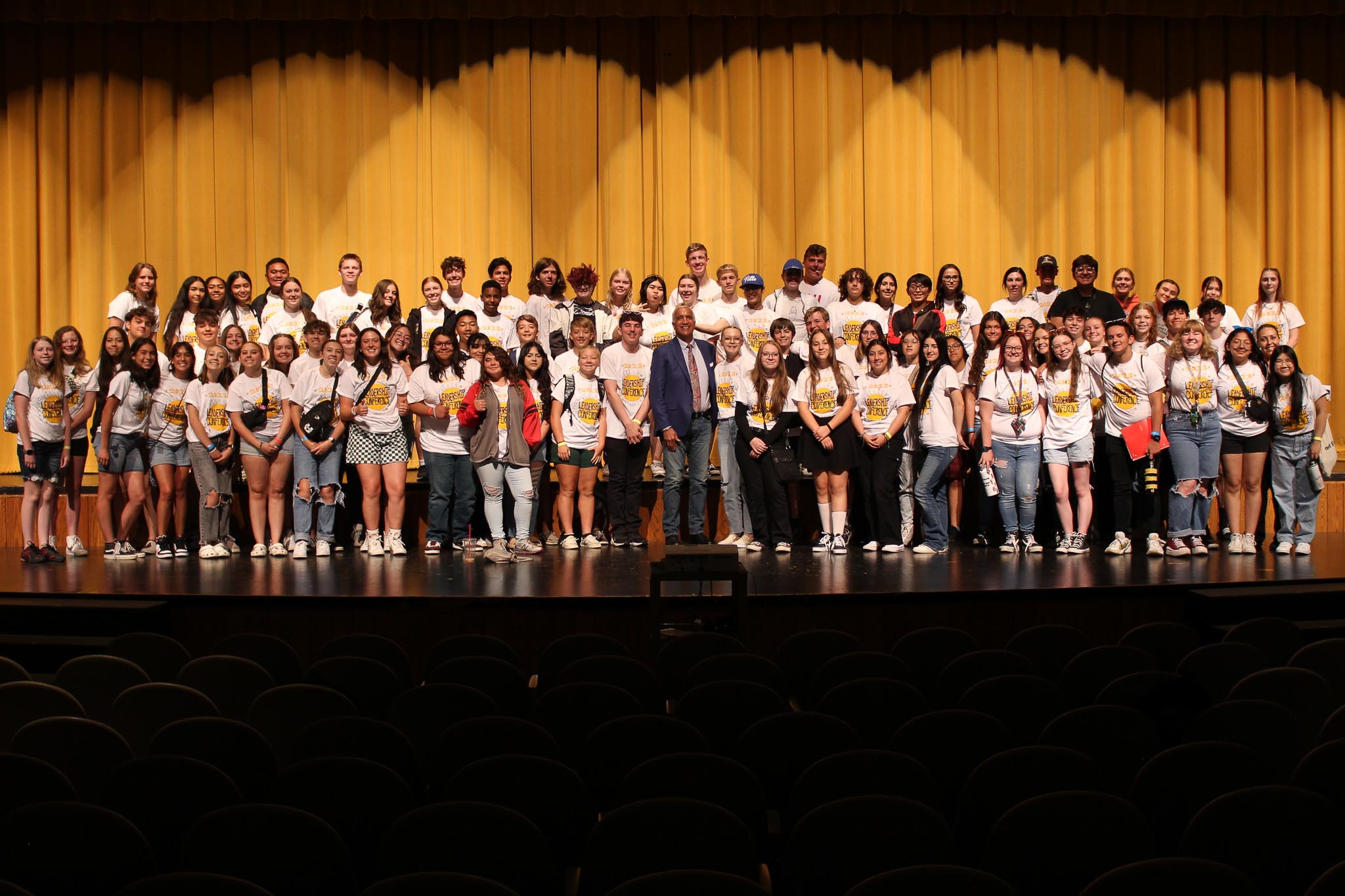 A group of people posing for a photo.