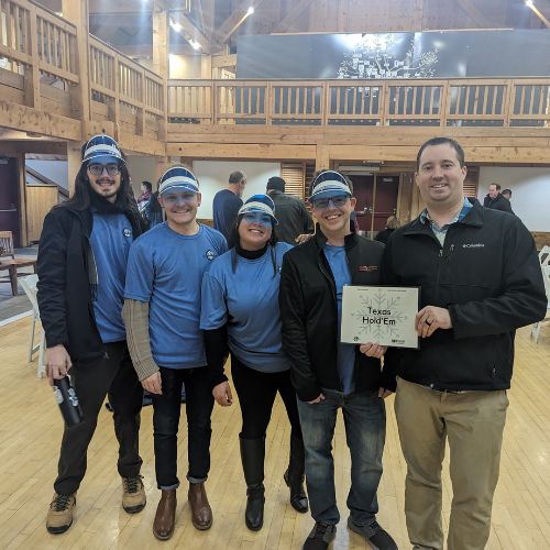 A group of people posing for a photo.