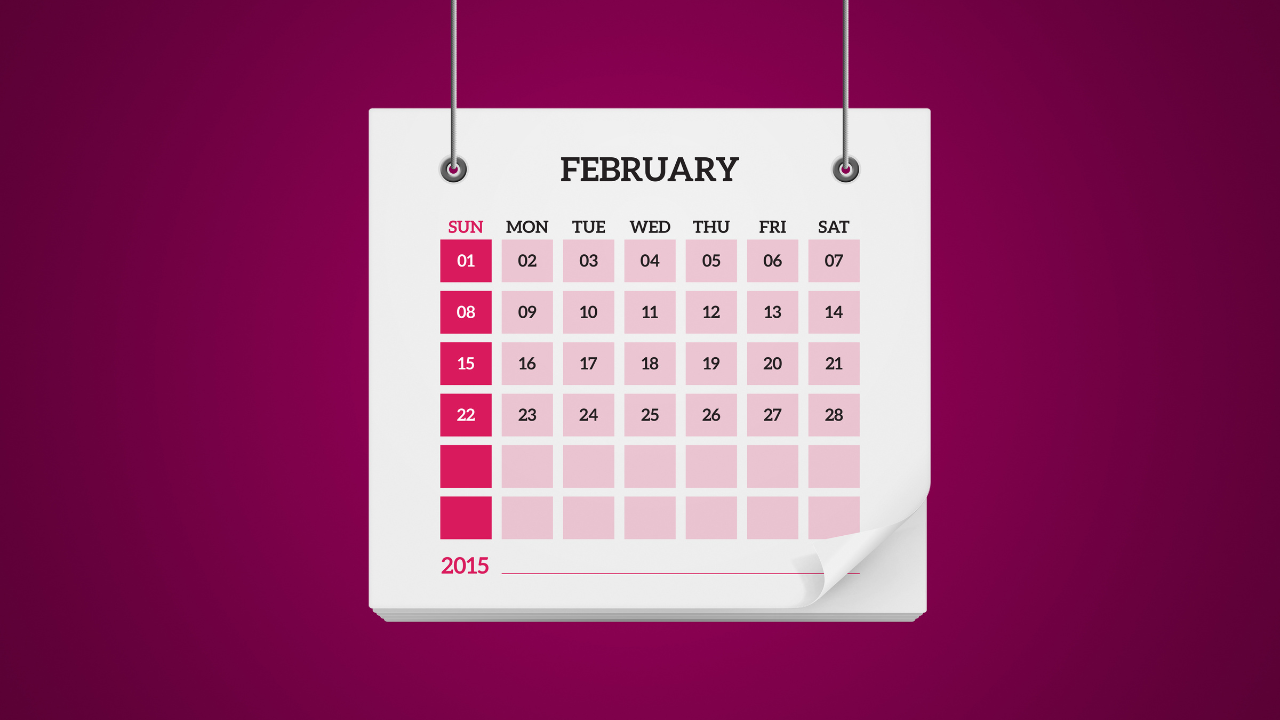 FEBRUARY SUN 2015 MON 02 09 16 23 TUE 03 10 17 24 WED 04 11 18 25 THU 05 12 19 26 FRI 06 13 20 27 SAT 07 14 21 28