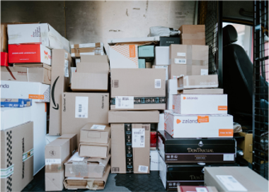 A room full of boxes.