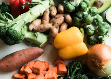 A pile of vegetables.