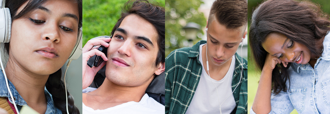 A group of people wearing headsets.