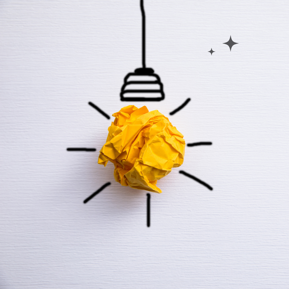 A yellow flower with a black hook.