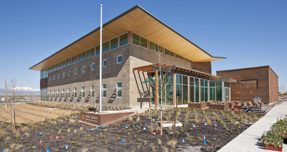 A building under construction.