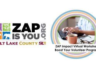 ZAP„ IS YOU o, SALT LAKE ZAP Impact Virtual Workshop Boost Your Volunteer Program