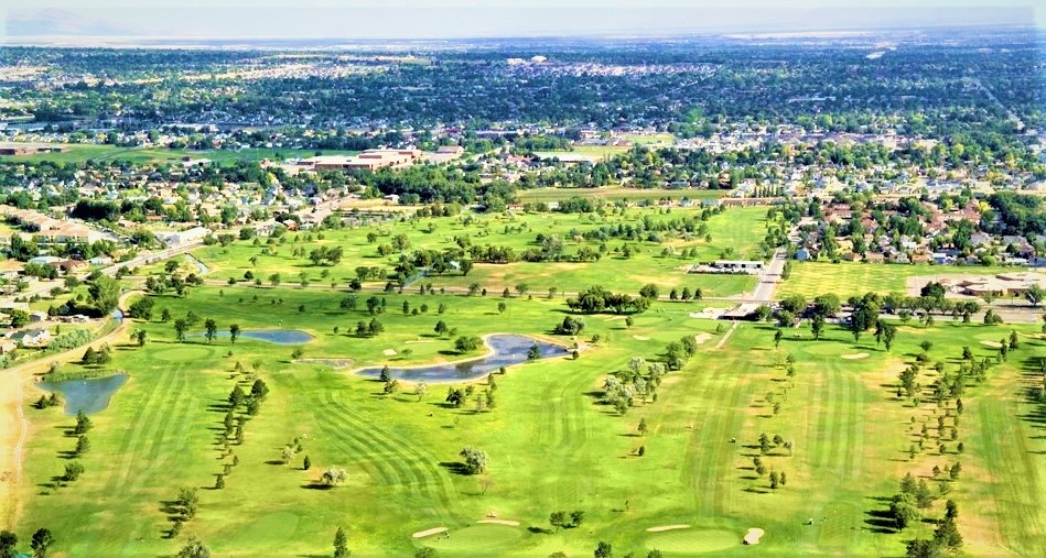 A large green landscape.